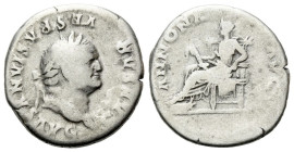 Vespasian, 69-79 Denarius Rome 77-78