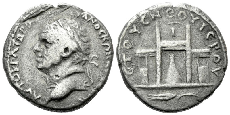 Vespasian, 69-79 Tetradrachm Koinon of Cyprus New Holy year 10 (77-78), AR 25.00...