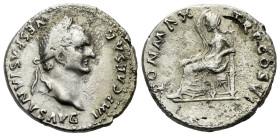 Vespasian, 69-79 Plated denarius Rome circa 75