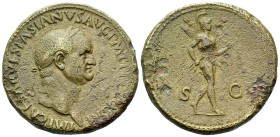 Vespasian, 69-79 Sestertius Rome circa 71 - From the M. Oates Collection.