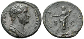 Hadrian, 117-138 Sestertius, work of the 'Alphaeus master' Rome circa 133-135