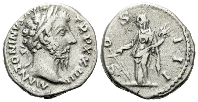 Marcus Aurelius, 161-180 Denarius Rome 169-170, AR 18.00 mm., 3.36 g.
Laureate ...