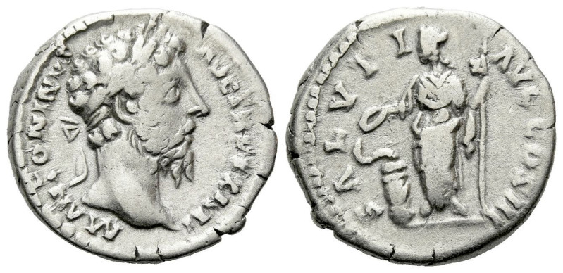 Marcus Aurelius, 161-180 Denarius Rome 169-170, AR 18.00 mm., 3.54 g.
Laureate ...