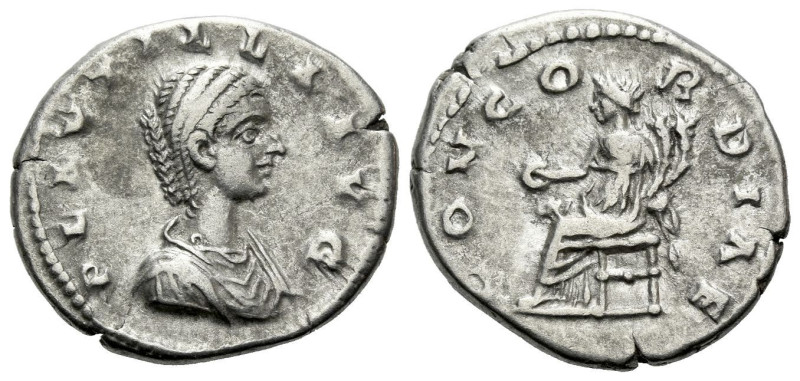 Plautilla, wife of Caracalla Denarius Laodicaea circa 203, AR 19.70 mm., 4.00 g....