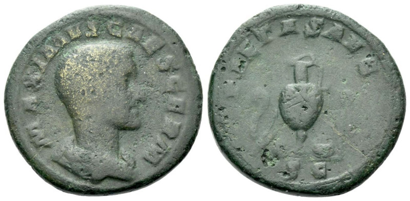 Maximus Caesar, 235-238 As Rome 236-238, Æ 25.60 mm., 10.87 g.
Bare headed, dra...