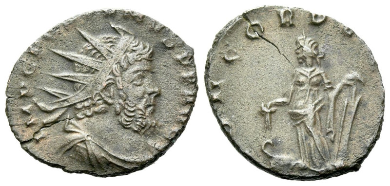 Postumus, 259-268 Antoninianus Mediolanum 268, billon 18.00 mm., 2.31 g.
Radiat...