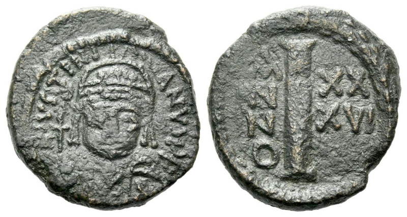 Justinian I. 527-565 Decanummium Ravenna 562-563 (year 36), Æ 17.00 mm., 3.79 g....