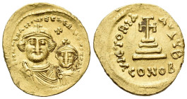 Heraclius and Heraclius Constantine, 610-641 Solidus Constantinople circa 613-616