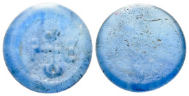 Glass weight tremissis VI-VII cent.