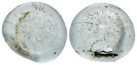 Glass weight tremissis V-VI cent.