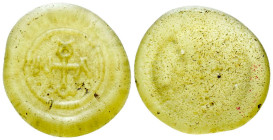 Glass weight solidus V-VI cent.