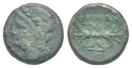 Lucania, Thourioi. Bronze circa 268-194 BC. Æ 14.78 mm, 3.71 g.
Fine
From a Swiss collection, formed before 2005.