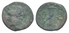Lucania, Thourioi. Bronze circa 280-213 BC. Æ 12.40 mm, 1.61 g.
Light deposits. Good Fine
From a Swiss collection, formed before 2005.