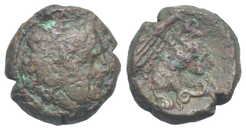 Bruttium, Kroton. Bronze circa 350-300 BC. Æ 18.30 mm, 7.07 g.
Fine
From a Swiss...