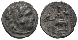 Kings of Macedon. Alexander III 'the Great', 336-323 BC. Early posthumous issue. Drachm, Abydus circa 323-317 BC. AR 18.16 mm, 3.96 g.
Toned. VF