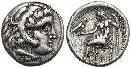 Kings of Macedon. Alexander III 'the Great', 336-323 BC. Posthumous issue. Tetradrachm, Amphipolis circa 315-294 BC. AR 26.86 mm, 16.21 g.
Toned. VF