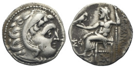 Kings of Macedon. Antigonos I Monophthalmos, as Strategos of Asia, 320-306/5 BC. In the name and types of Alexander III. Drachm, Kolophon circa 318-31...