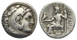 Kings of Macedon. Alexander III 'the Great', 336-323 BC. Posthumous issue. Drachm, Mylasa circa 310-300 BC. AR 16.16 mm, 4.16 g.
Good Fine