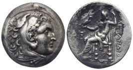 Kings of Macedon. Alexander III 'the Great', 336-323 BC. Posthumous issue. Tetradrachm, Myrina circa 215-190 BC. AR 28.92 mm, 16.88 g. 
Pleasant and v...