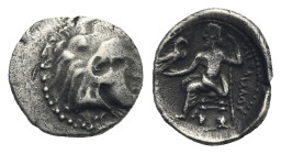 Kings of Macedon. Alexander III 'the Great', 336-323 BC. Obol, Uncertain mint in Asia Minor(?) circa 336-323 BC. AR 9.61 mm, 0.54 g.
Obverse off flan....