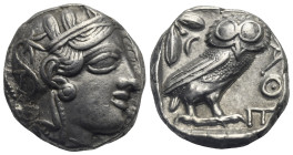 Attica, Athens. Tetradrachm circa 454-404. AR 22.78 mm, 17.10 g.
Good VF