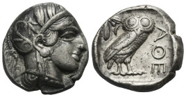 Attica, Athens. Tetradrachm circa 454-404. AR 24.31 mm, 17.11 g.
VF