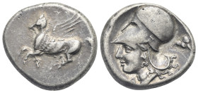 Corinthia, Corinth. Stater circa 375-300 BC. AR 21.00 mm, 8.48 g. 
VF