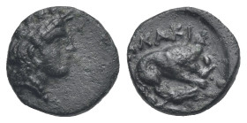 Mysia, Plakia. Bronze 4th century BC. Æ 11.43 mm, 1.34 g. 
About VF
