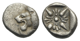 Ionia, Miletos. Diobol circa 520-478 BC. AR 9.85 mm, 1.03 g.
About VF