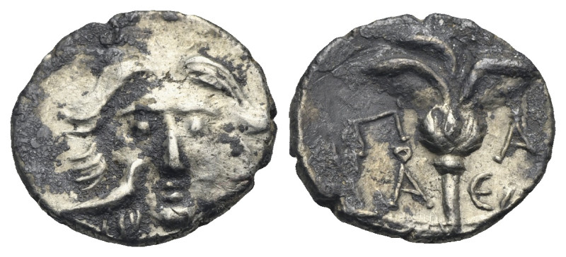 Caria, Mylasa. Drachm circa 180-140 BC. AR 15.66 mm, 2.12 g.
Pseudo-Rhodian type...