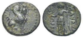 Pamphylia, Perge. Bronze circa 260-230 BC. Æ 14.14 mm, 2.17 g. 
Deposits. Good Fine