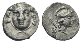 Pisidia, Selge. Obol circa 300-190 BC. AR 9.55 mm, 0.76 g. 
Porosity. About VF