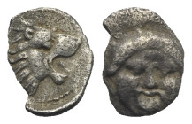 Pisidia, Selge. Hemiobol circa 300-190 BC. AR 9.06 mm, 0.36 g. 
Edge chipped, otherwise, About VF