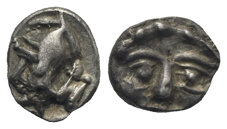 Pisidia, Selge. Obol circa 350-300 BC. AR 9.94 mm, 0.97 g. 
Toned. Good Fine