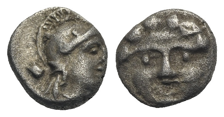 Pisidia, Selge. Obol circa 350-300 BC. AR 8.79 mm, 0.94 g. 
Obverse slightly off...