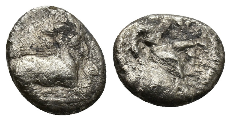 Cyprus, Salamis. Evagoras I, circa 411- 374 BC. Tetrobol circa 411-374 BC. AR 14...