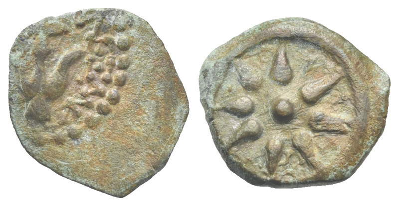 Judaea, Hasmonean Kingdom. Alexander Jannaeus, 103-76 BC. Prutah, Jerusalem. Æ 1...