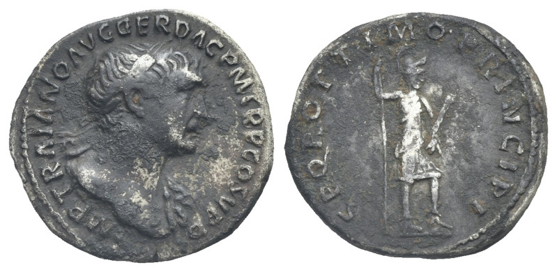 Traianus, 98-117. Denarius, Rome circa 114-117. AR 17.9 mm, 3.20 g. 
Toned. Abou...