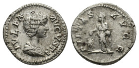 Iulia Domna, wife of Septimius Severus, as Augusta, 194-217. Denarius, Rome circa 203. AR
18.45 mm, 3.15 g. VF