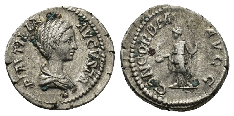 Plautilla, wife of Caracalla, 202-205. Denarius, Rome 202-203. AR 18.52 mm, 3.30...