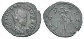 Claudius II Gothicus, 268-270. Antoninianus, Rome circa 268-269. Æ 23.35 mm, 3.22 g.
About VF

From a Swiss collection, formed before 2005.