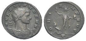 Aurelianus, 270-275. Antoninianus, Mediolanum 3rd officina 274. Æ 21.60 mm, 3.78 g.
About VF

From a Swiss collection, formed before 2005.