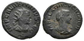 Aurelian with Vabalathus, 270-275. Antoninianus, Antioch circa 271-272. Æ 20.22 mm, 3.33 g. 
Fine