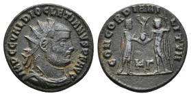 Diocletian, 284-305. Antoninianus, Cyzicus circa 295-299. Æ 19.28 mm, 2.90 g. 
VF