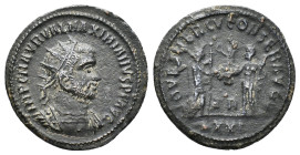 Maximianus Herculius, 286-305. Antoninianus, Tripolis circa 286-290. Æ 21.99 mm, 3.00 g.
About VF