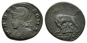 Constantinus I 'the Great', 306-337. City Commemorative Series. Follis, Constantinople circa 333-335. Æ 17.14 mm, 3.00 g. 
Deposits. VF