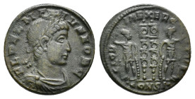 Delmatius, as Caesar, 335-337. Follis, Constantinople circa 336-337. Æ 17.57 mm, 2.61 g.
Scarce. VF