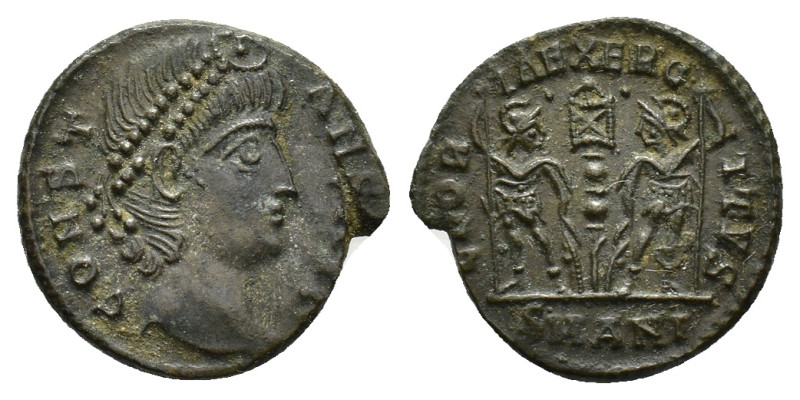 Constans, as Augustus, 337-350. Follis, Antioch 337-347. Æ 15.15 mm, 1.60 g. 
VF...