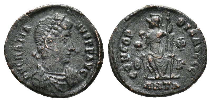 Gratian, 367-383. Follis, Antioch circa 378-383. Æ 18.35 mm, 2.51 g. 
VF