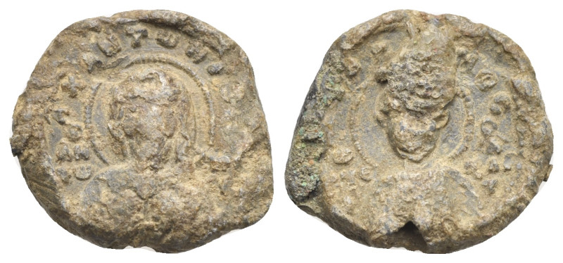 Byzantine Lead Seal. Iconographic type in the name of Antonios, circa 9th-11th c...